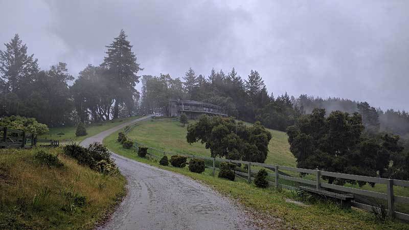 Barn View Towards 100 House