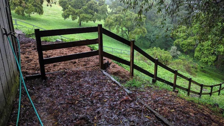 Barn Fence Cable Path Start